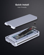 Load image into Gallery viewer, ANKMAX UC4M3 USB4 SSD Enclosure with Fan and RGB Light for NVMe M.2 SSD