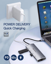 Load image into Gallery viewer, Ankmax P631HG USB C Hub Ethernet Adapter with 4K HDMI, 1Gbps Ethernet , 3 USB 3.1, 60W PD