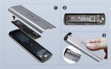 Load image into Gallery viewer, ANKMAX UC31M2 NVMe and SATA M.2  Enclosure USB 3.1 10Gbps Aluminum  External Enclosure
