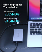 Load image into Gallery viewer, ANKMAX UC4M2 USB4 SSD Enclosure for NVMe M.2 SSD
