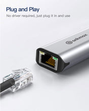 Load image into Gallery viewer, Ankmax USB C to Ethernet Adapter 2.5Gb, Ethernet Adapter UC312G2 for Laptop, Aluminum with Thermal Design, Type C (Thunderbolt 5/4/3 Compatible) to RJ45 Network LAN Internet, Compatible for MacBook Air/Pro, XPS
