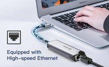 Load image into Gallery viewer, Ankmax USB C to Ethernet Adapter 2.5Gb, Ethernet Adapter UC312G2 for Laptop, Aluminum with Thermal Design, Type C (Thunderbolt 5/4/3 Compatible) to RJ45 Network LAN Internet, Compatible for MacBook Air/Pro, XPS
