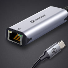Load image into Gallery viewer, Ankmax USB C to Ethernet Adapter 2.5Gb, Ethernet Adapter UC312G2 for Laptop, Aluminum with Thermal Design, Type C (Thunderbolt 5/4/3 Compatible) to RJ45 Network LAN Internet, Compatible for MacBook Air/Pro, XPS
