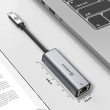 Load image into Gallery viewer, Ankmax USB C to Ethernet Adapter 2.5Gb, Ethernet Adapter UC312G2 for Laptop, Aluminum with Thermal Design, Type C (Thunderbolt 5/4/3 Compatible) to RJ45 Network LAN Internet, Compatible for MacBook Air/Pro, XPS
