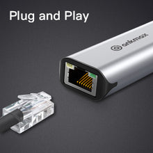 Load image into Gallery viewer, Ankmax USB C to Ethernet Adapter 2.5Gb, Ethernet Adapter UC312G2 for Laptop, Aluminum with Thermal Design, Type C (Thunderbolt 5/4/3 Compatible) to RJ45 Network LAN Internet, Compatible for MacBook Air/Pro, XPS
