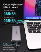 Load image into Gallery viewer, ANKMAX UC31M2 NVMe and SATA M.2  Enclosure USB 3.1 10Gbps Aluminum  External Enclosure
