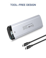 Load image into Gallery viewer, ANKMAX UC31M2 NVMe and SATA M.2  Enclosure USB 3.1 10Gbps Aluminum  External Enclosure
